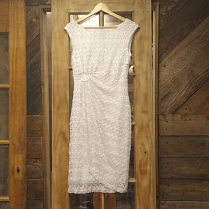 🆕 Dressbarn Collection • white lacy bodycon dress